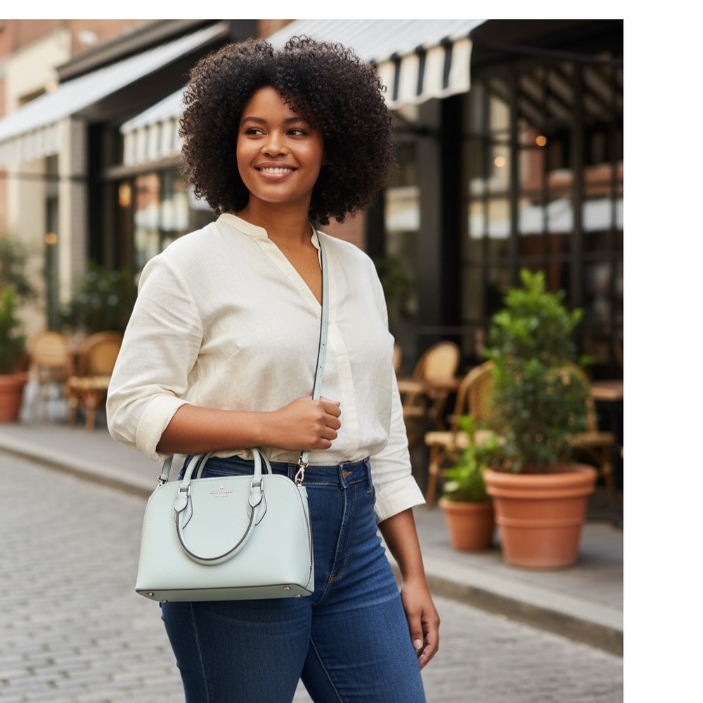 Kate Spade Light Blue New York “Darcy” Crossbody Satchel